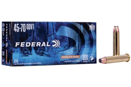 Federal 45-70 Govt 300 gr Speer Hot-Cor HP Power-Shok 20/Box