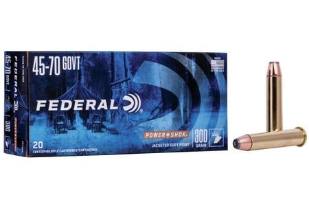 FEDERAL AMMUNITION 45-70 Govt 300 gr Speer Hot-Cor HP Power-Shok 20/Box