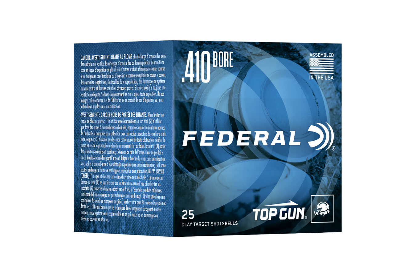 FEDERAL AMMUNITION 410 GA 2 1/2 IN 1/2 OZ 1,330 FPS 9 TOP GUN SPORTING