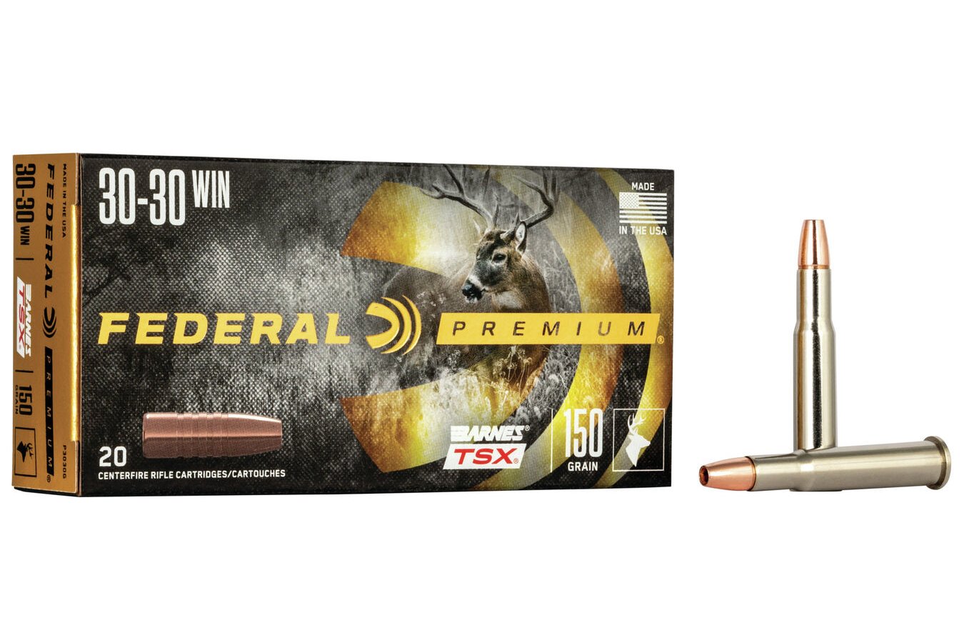 FEDERAL AMMUNITION 30-30 WIN 150 GR BARNES TSX