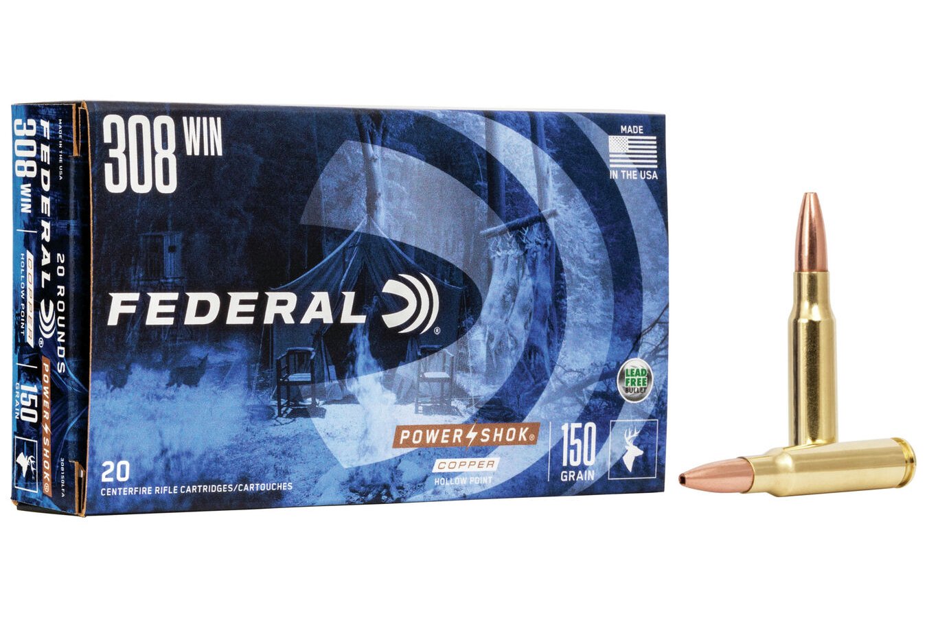 FEDERAL AMMUNITION 308 WIN 150 GR COPPER POWER-SHOK