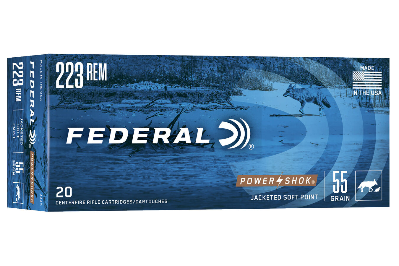 FEDERAL AMMUNITION 223 REM 55 GR SP POWER-SHOK