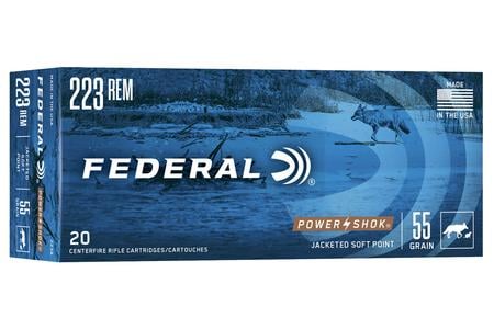 FEDERAL AMMUNITION 223 Rem 55 gr SP Power-Shok 20/Box