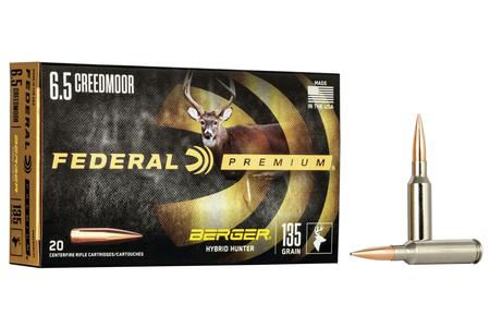 FEDERAL AMMUNITION 6.5 Creedmoor 135 gr Berger Hybrid Hunter 20/Box