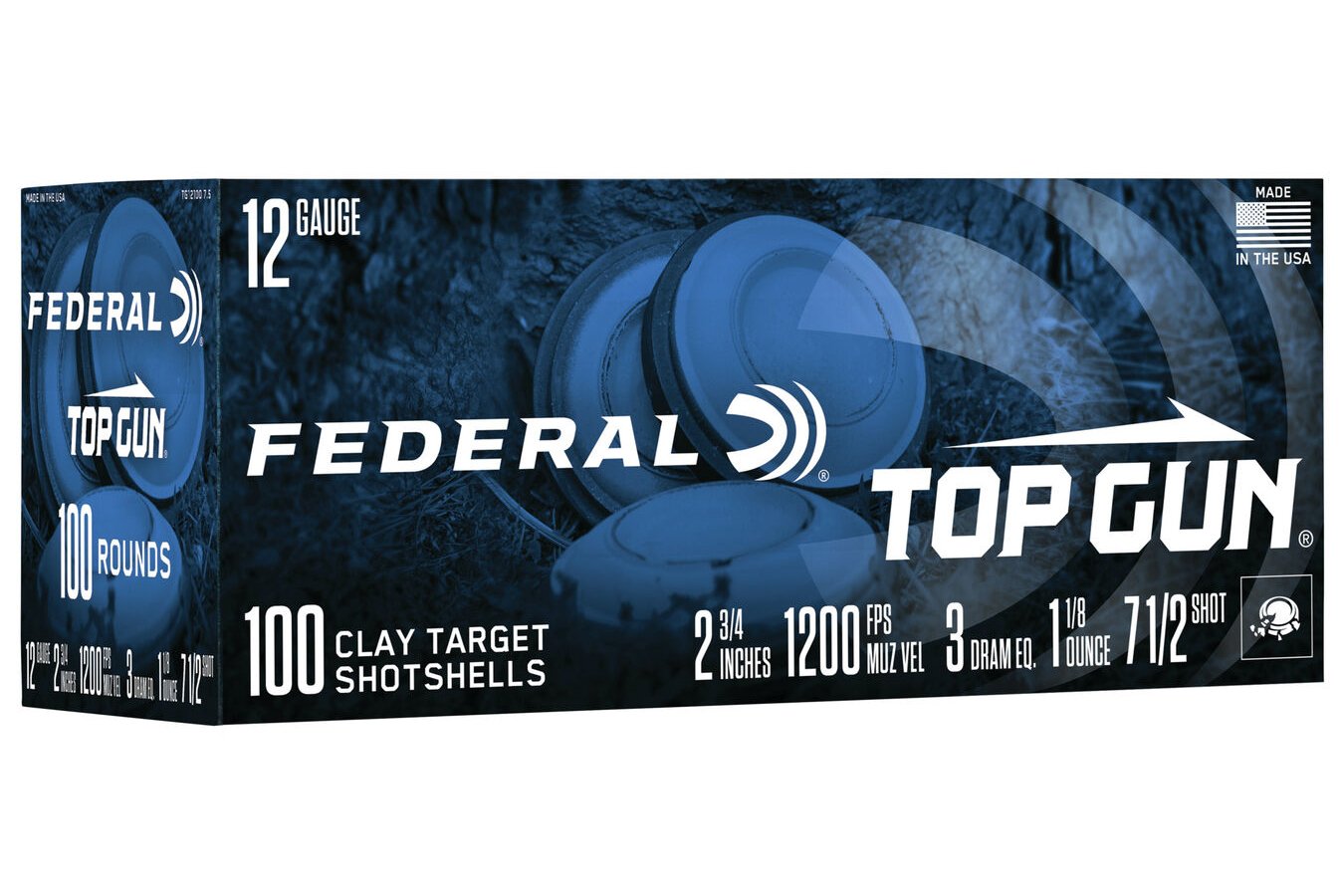 FEDERAL AMMUNITION 12GA 2 3/4` 1 1/8OZ 3DR 7.5 100CT