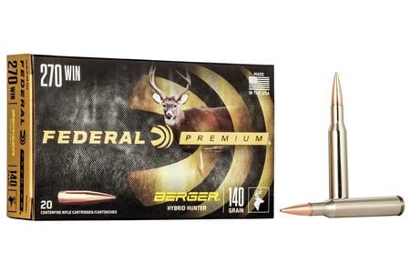 FEDERAL AMMUNITION 270 WIN 140 gr Berger Hybrid Hunter 20/Box