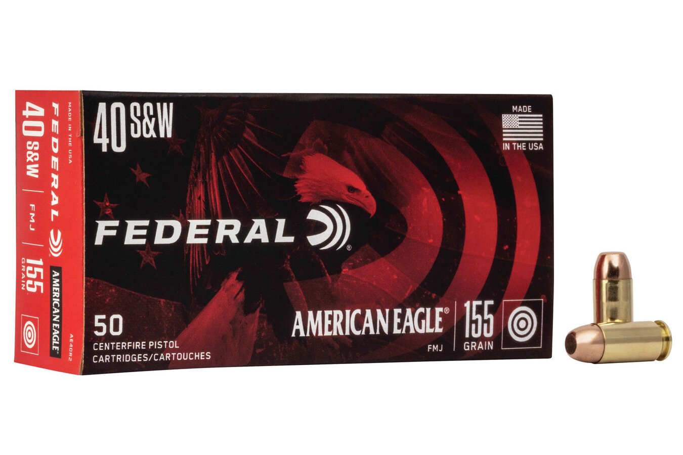 FEDERAL AMMUNITION 40 SW 155 GR FMJ