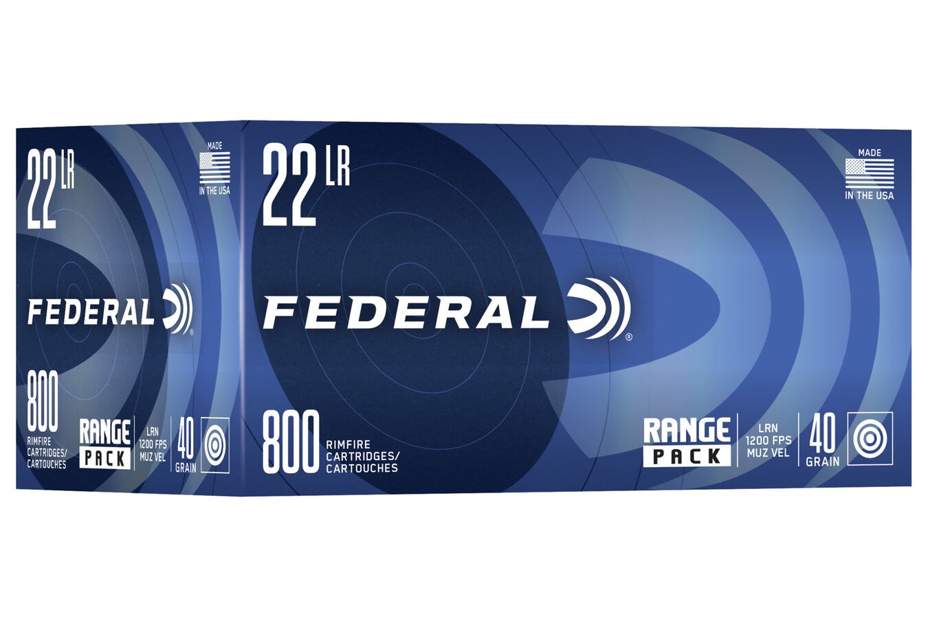 FEDERAL AMMUNITION 22LR 40 GR LRN RANGE PACK 800/BRICK