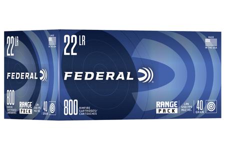 FEDERAL AMMUNITION 22LR 40 gr LRN Range Pack 800 Round Brick