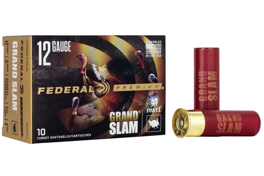 FEDERAL AMMUNITION 12 GA 3 IN 4 DE 1 3/4 OZ 4 GRANDSLAM TURKEY