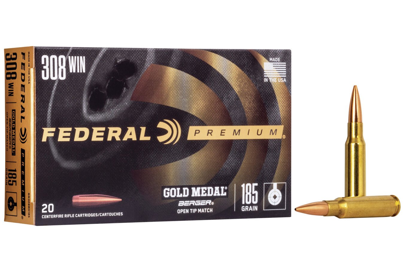 FEDERAL AMMUNITION 308 WIN 185 GR BERGER JUGGERNAUT OTM GM