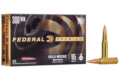 FEDERAL AMMUNITION 308 Win 185 gr Berger Juggernaut OTM Gold Medal 20/Box