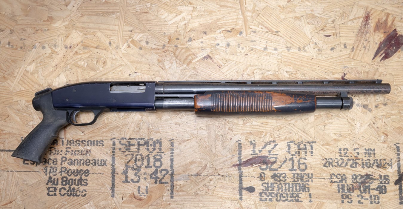 Mossberg 500AT 12-Gauge Police Trade-In Shotgun with Pistol Grip