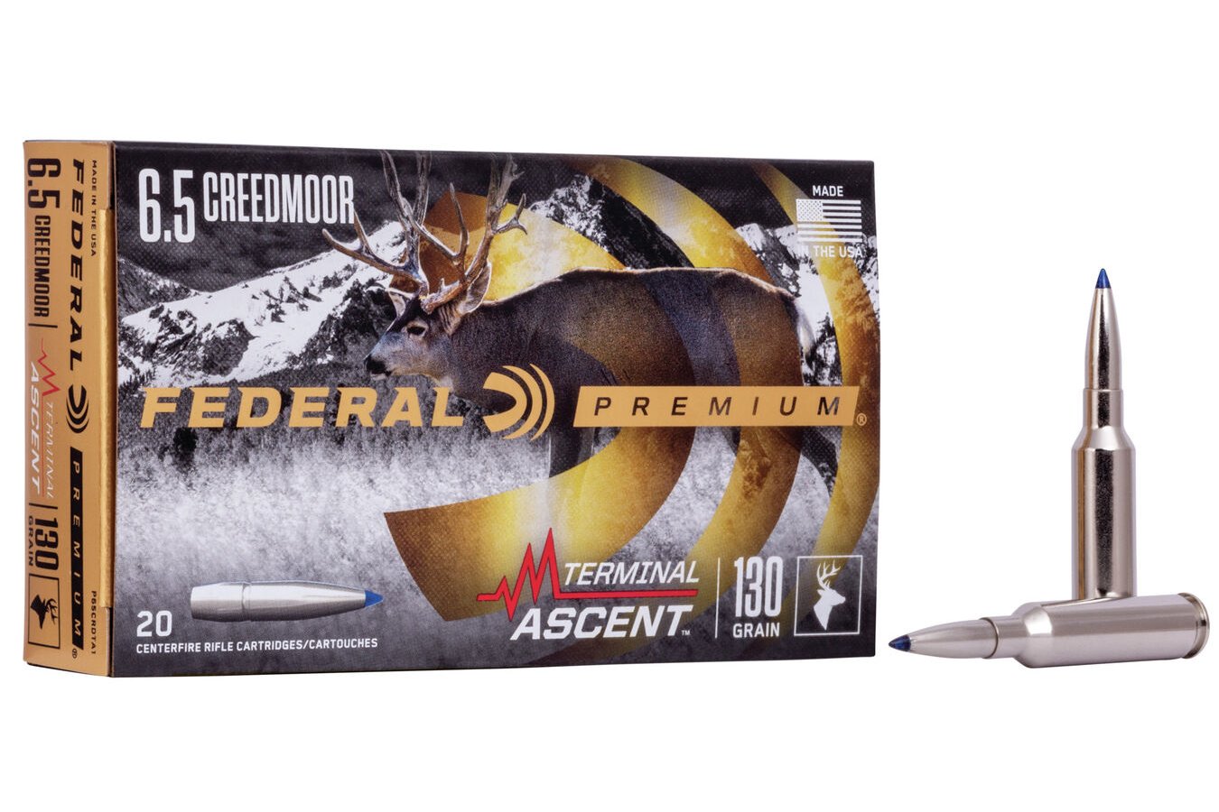 FEDERAL AMMUNITION 6.5 CREEDMOOR 130 GR TERMINAL ASCENT