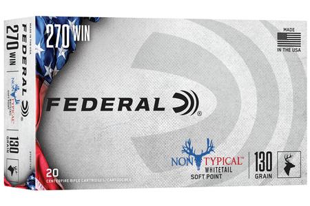 FEDERAL AMMUNITION 270 Winchester 130 gr Non-Typical Soft Point 20/Box