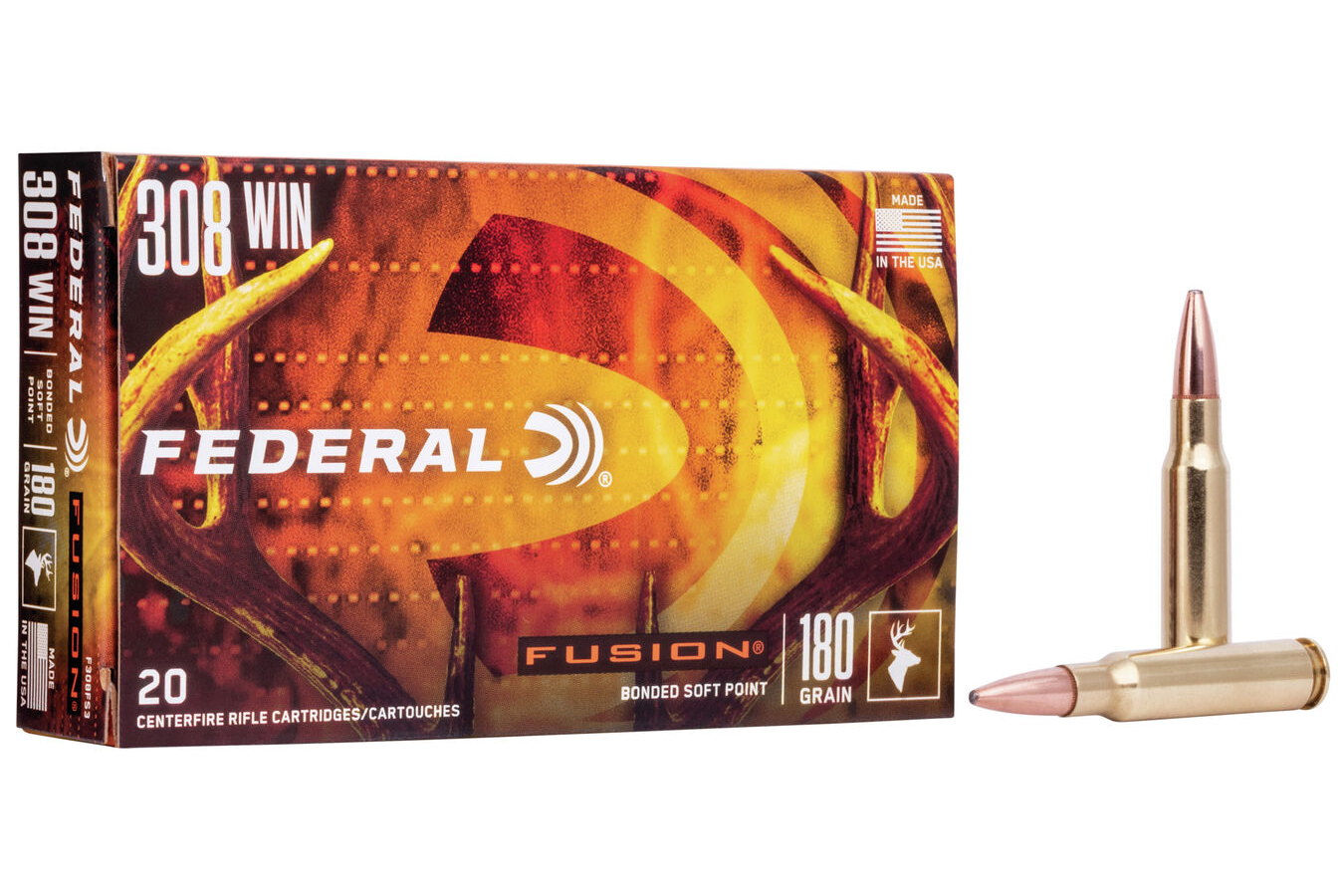 FEDERAL AMMUNITION 308 WIN 180 GR FUSION