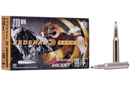 FEDERAL AMMUNITION 270 Win 136 gr Terminal Ascent 20/Box