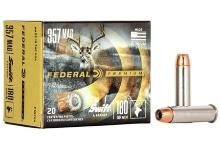 FEDERAL AMMUNITION 357 Mag 180 gr Swift A-Frame Vital-Shok 20/Box