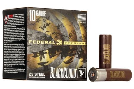 FEDERAL AMMUNITION 10 Gauge 3-1/2 inch 1-5/8 oz BB Black Cloud FS Steel 25/Box