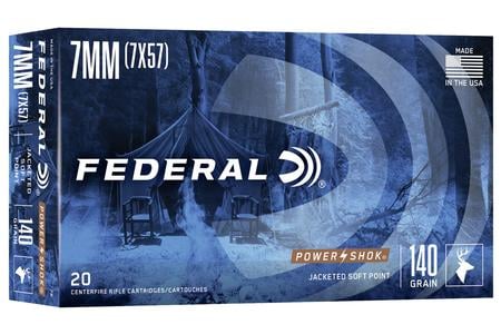 FEDERAL AMMUNITION 7mm Mauser 140 gr Speer Hot-Cor SP Power-Shok 20/Box