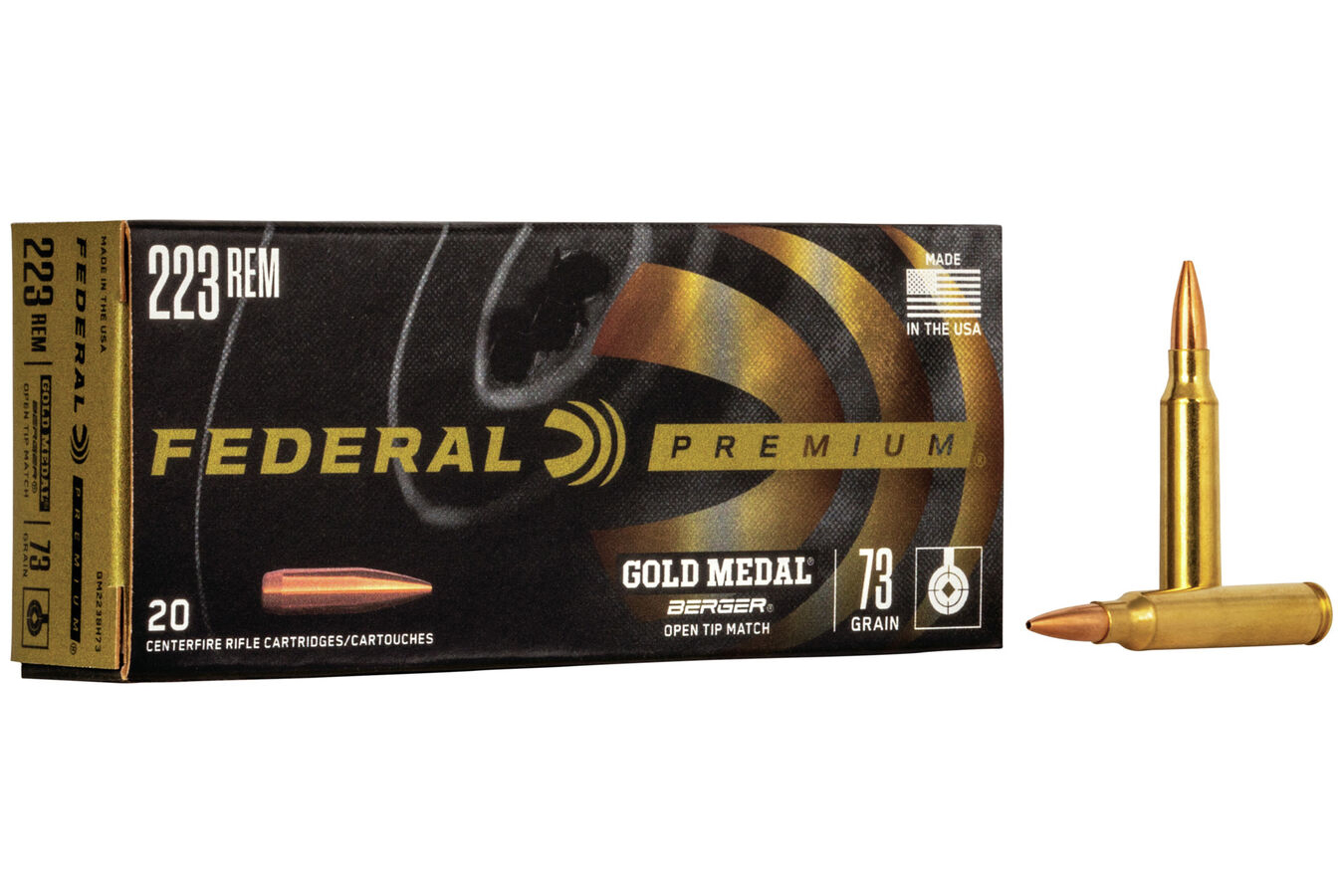 FEDERAL AMMUNITION 223 REM 73 GR BERGER BTHP