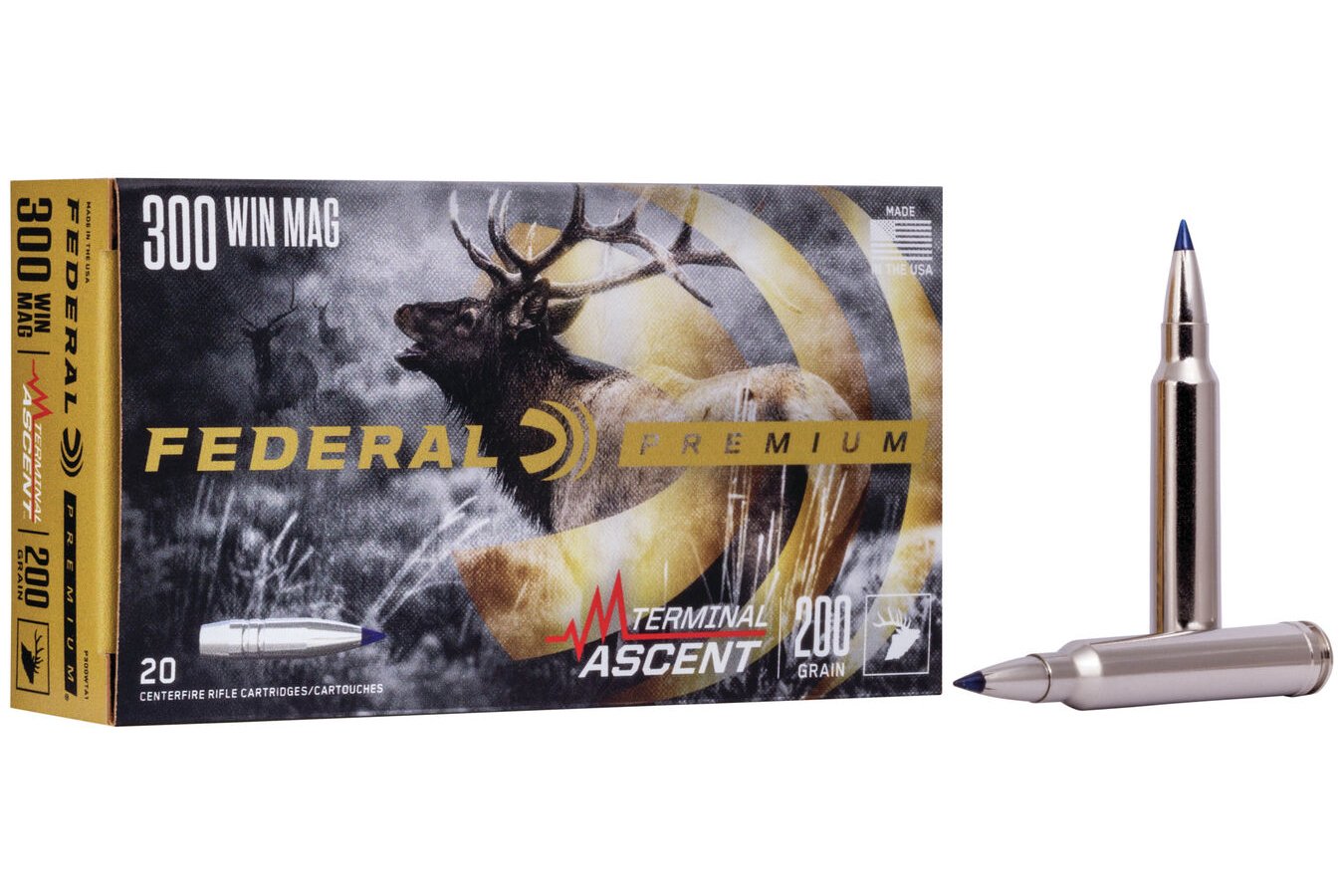 FEDERAL AMMUNITION 300 WIN MAG 200 GR TERMINAL ASCENT 