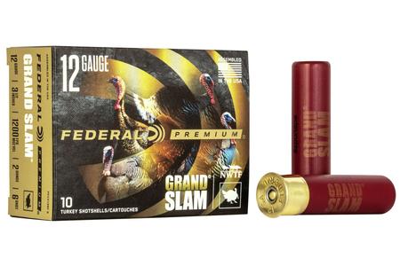 FEDERAL AMMUNITION 12 GA 3 1/2 Inch 2 oz 6 Shot Grand Slam 10/Box