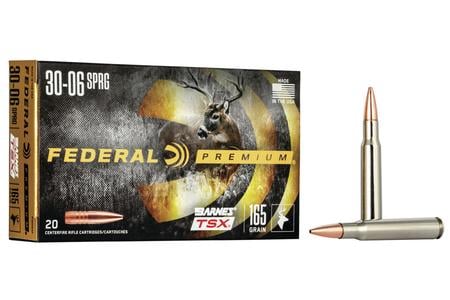 Federal 30-06 Springfield 165 gr Barnes TSX Hollow Point 20/Box