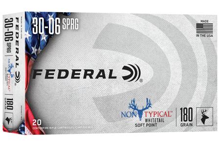 FEDERAL AMMUNITION 30-06 Springfield 180 gr Non-Typical Soft Point 20/Box