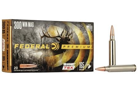 FEDERAL AMMUNITION 300 WIN MAG 165 gr Barnes TSX Hollow Point 20/Box