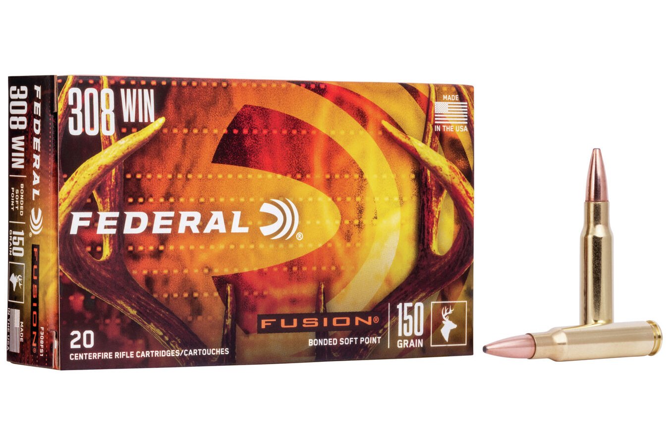 FEDERAL AMMUNITION 308 WIN 150 GR FUSION