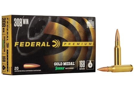 FEDERAL AMMUNITION 308 Win 168 gr Sierra MatchKing BTHP 20/Box