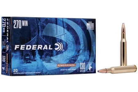 FEDERAL AMMUNITION 270 Win 130 gr SP Power-Shok 20/Box