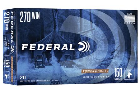 FEDERAL AMMUNITION 270 Win 150 gr SPRN Power-Shok 20/Box