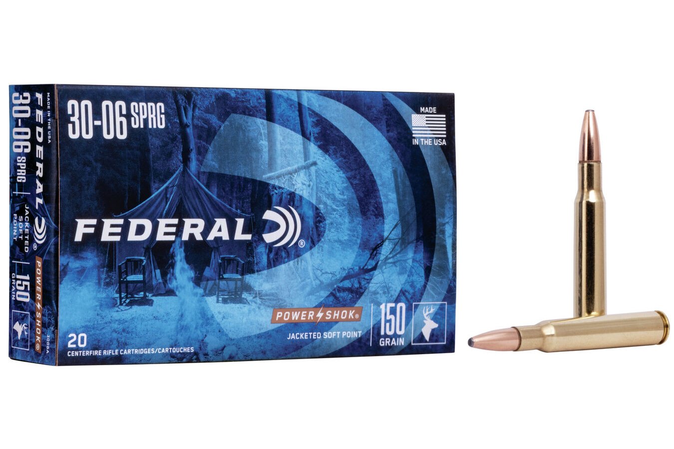 FEDERAL AMMUNITION 30-06 SPRG 150 GR SP POWER-SHOK