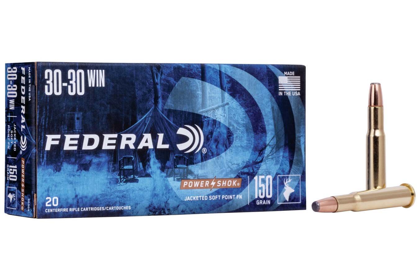 FEDERAL AMMUNITION 30-30 WIN 150 GR SP FN POWER-SHOK