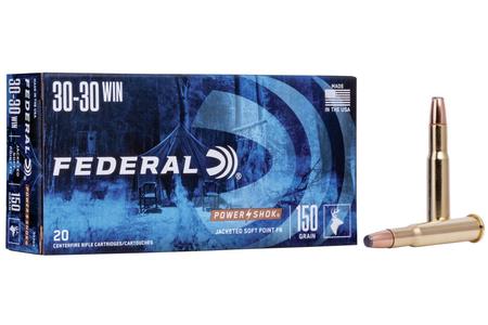 FEDERAL AMMUNITION 30-30 Win 150 gr SPFN Power-Shok 20/Box