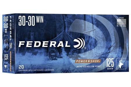 FEDERAL AMMUNITION 30-30 Win 125 gr HP Power-Shok 20/Box