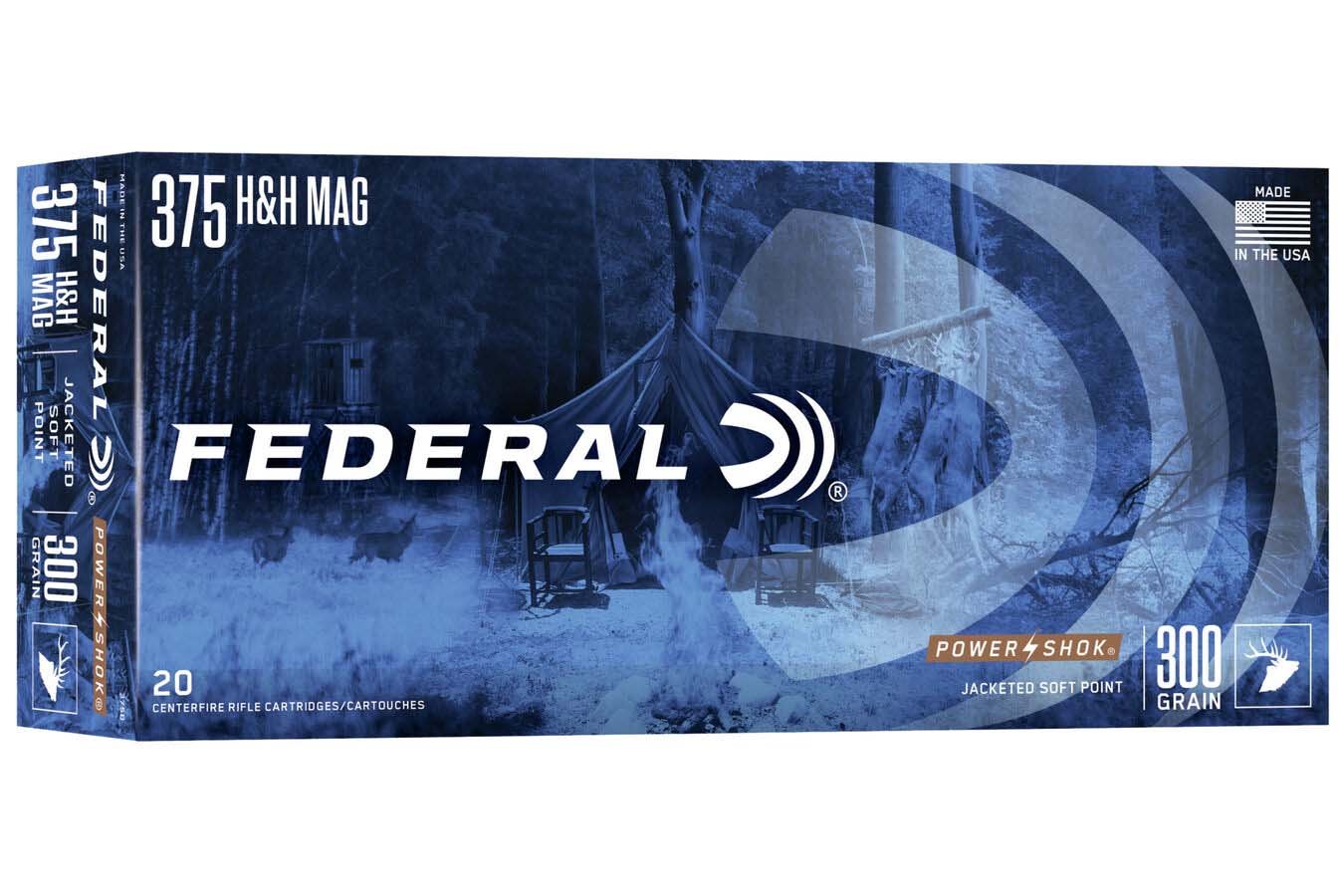 FEDERAL AMMUNITION 375 HH MAG 300 GR SP POWER-SHOK