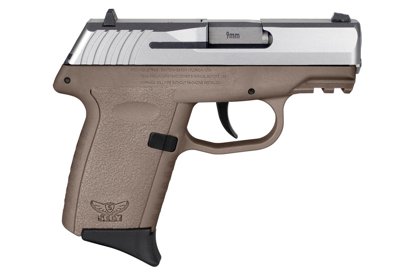 SCCY CPX2 9MM TWO TONE FDE GRIP 3.1 IN BBL