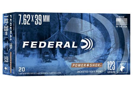 Federal 7.62x39mm Soviet 123 gr SP Power-Shok 20/Box
