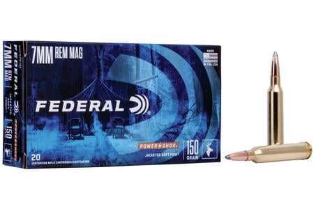 FEDERAL AMMUNITION 7mm Rem Mag 150 gr SP 20/Box