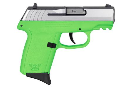 SCCY CPX2 9MM TWO TONE LIME GRIP 3.1 IN BBL 