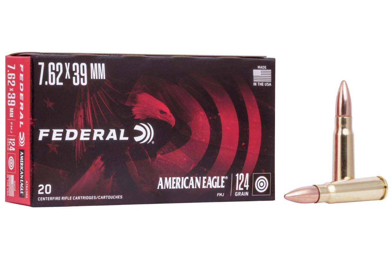 FEDERAL AMMUNITION 7.62X39 SOVIET 124 GR FMJ