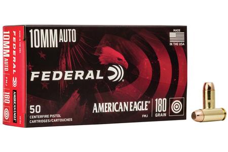 FEDERAL AMMUNITION 10mm Auto 180 gr FMJ American Eagle 50/Box