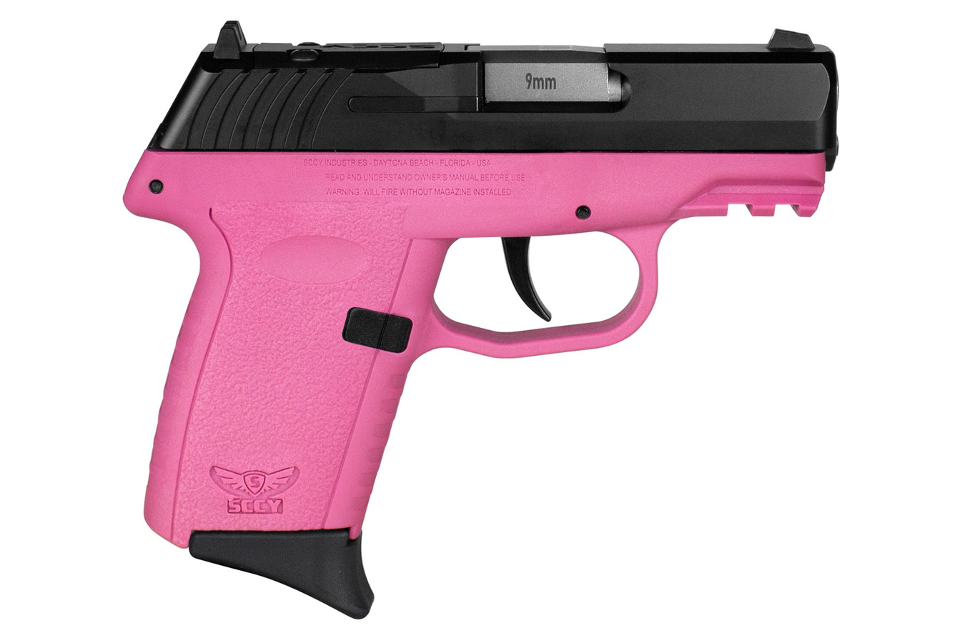 SCCY CPX2 9MM BLACK SLIDE PINK GRIP 3.1 IN BBL