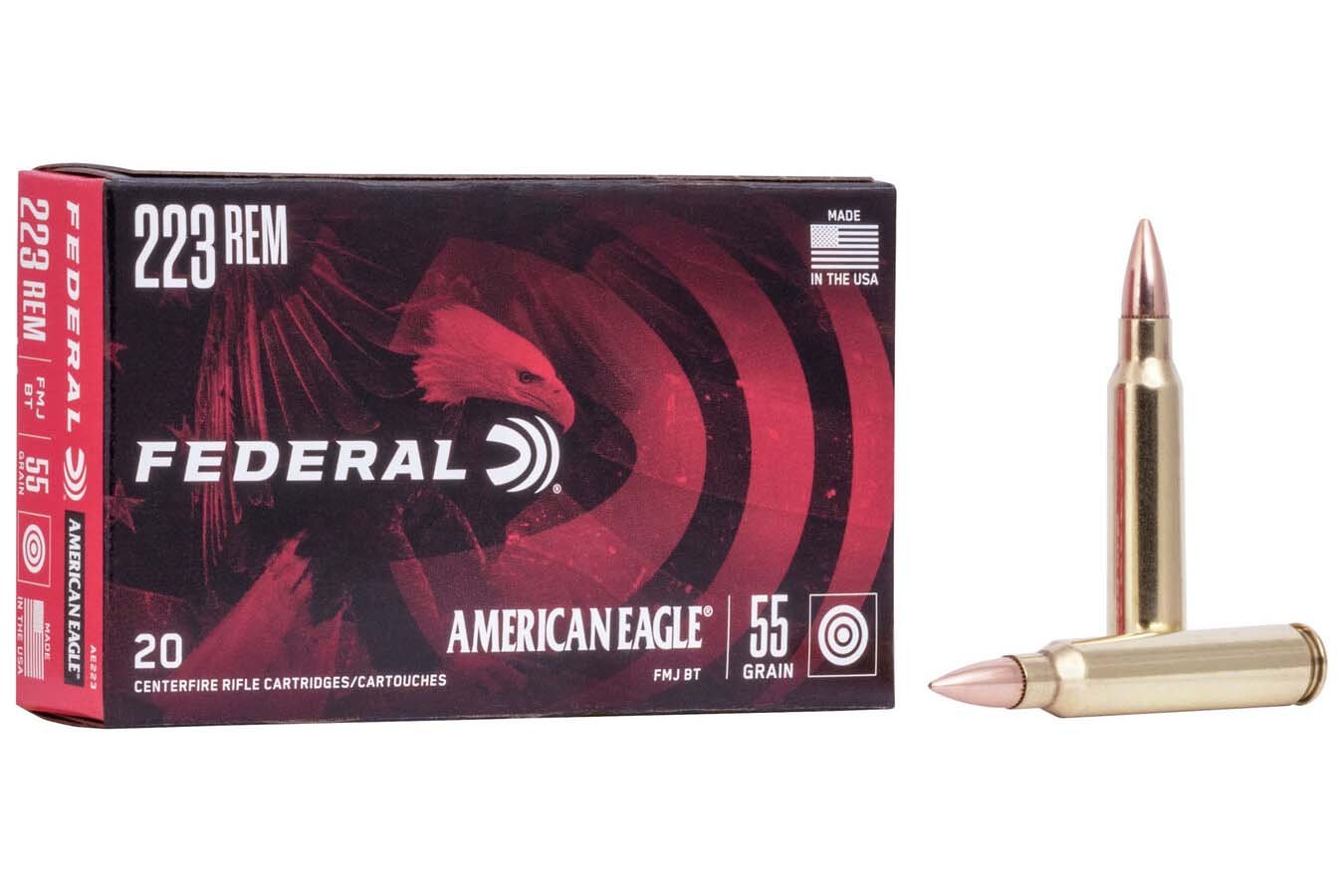 FEDERAL AMMUNITION 223 REM 55 GR FMJ BOAT TAIL