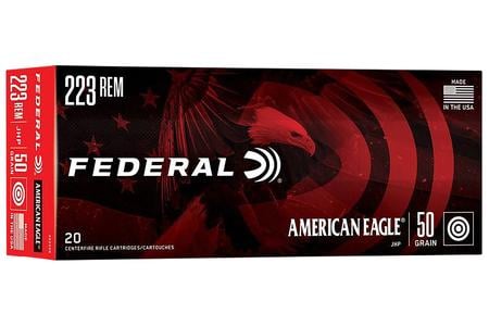 Federal 223 Rem 50 gr JHP American Eagle 20/Box