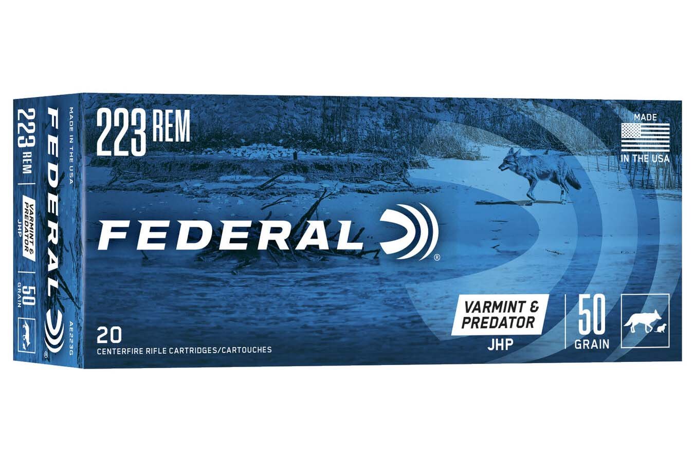 FEDERAL AMMUNITION 223 REM 50 GR JHP