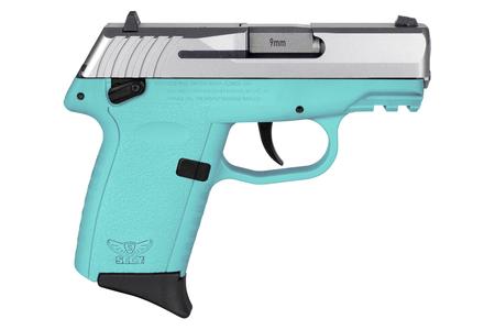 SCCY CPX-1 Gen3 9mm Pistol with Blue Polymer Frame and Stainless Slide